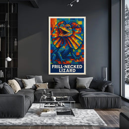 Frill-Necked Lizard Poster