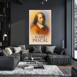 Blaise Pascal Portrait for Historical or Presidential Poster