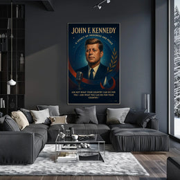 John F. Kennedy Legacy Inspirational Art Poster