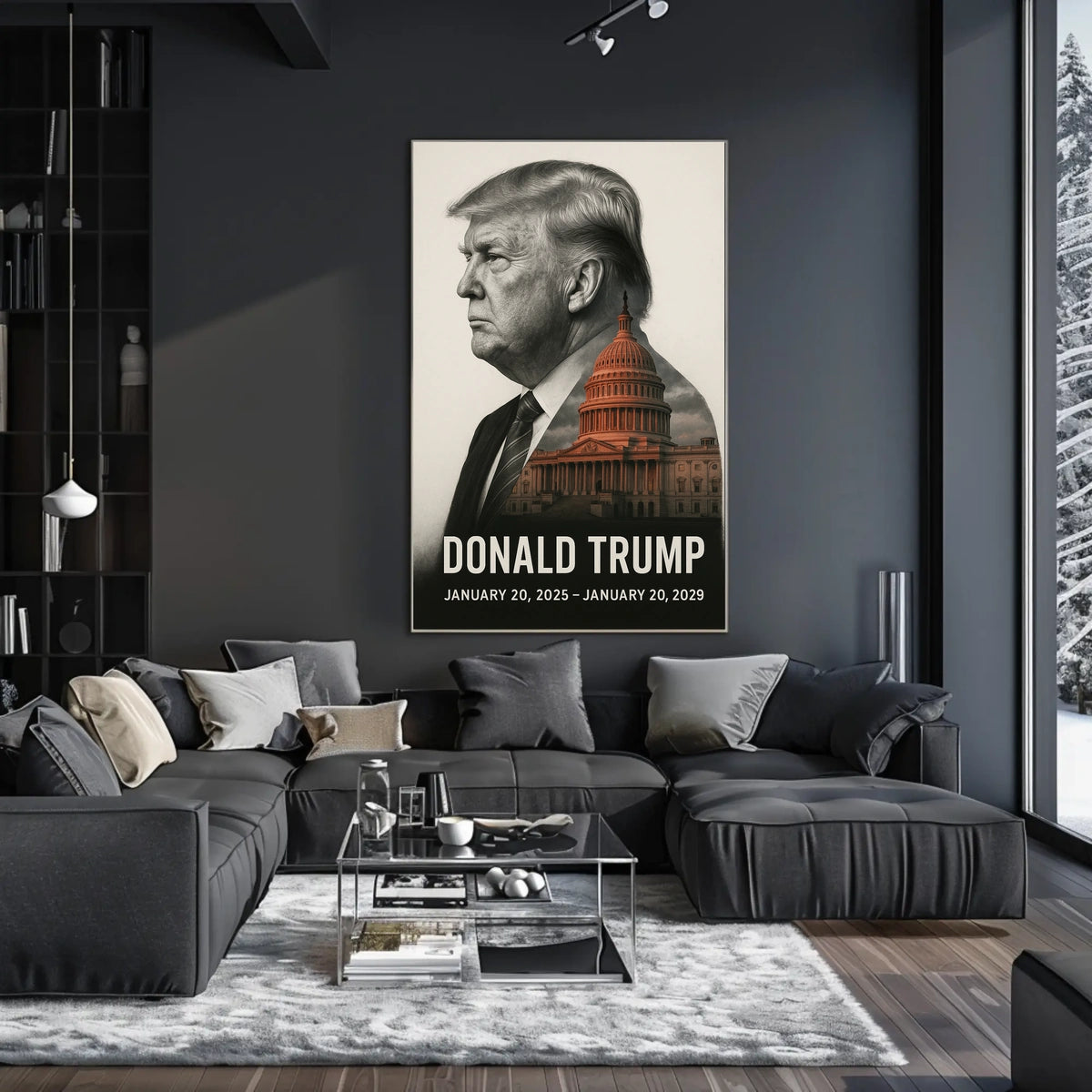 Donald Trump 47th President of the United States Reflections Poster