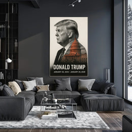Donald Trump 47th President of the United States Reflections Poster