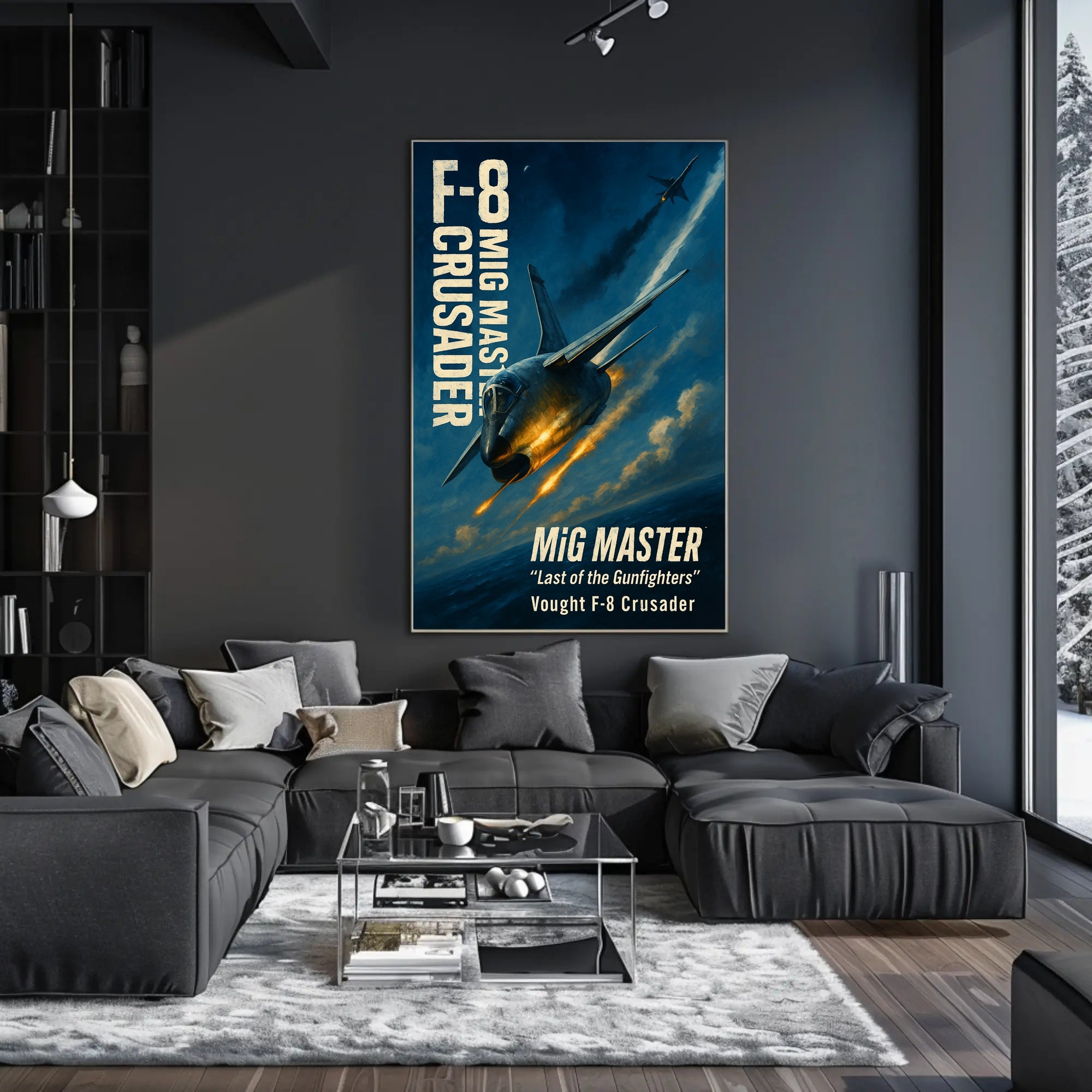 MiG MASTER Vought F-8 Crusader Poster