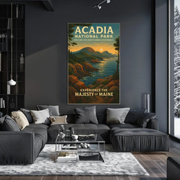 Acadia National Park Scenic Beauty Travel Poster