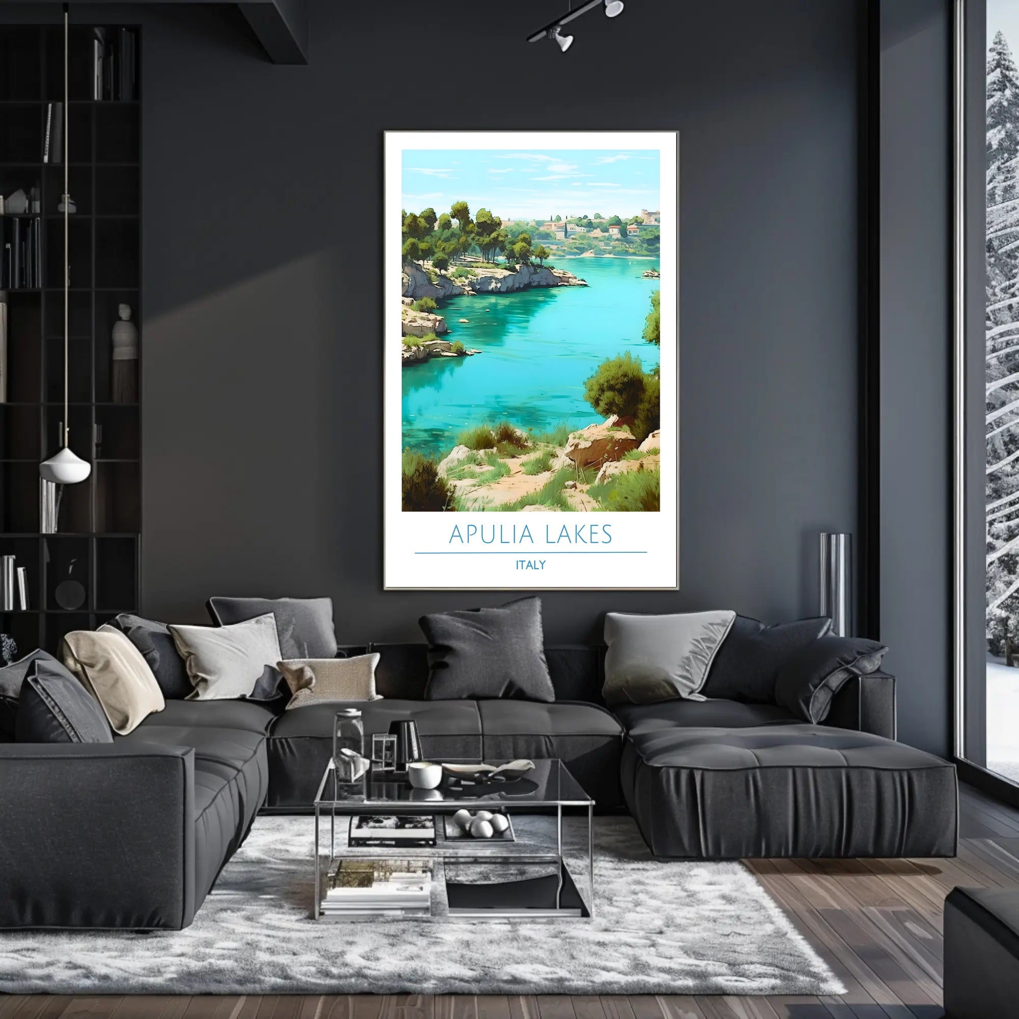 Apulia Lakes, Italy Poster