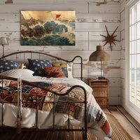 Dramatic Japanese Maritime Scene Poster: Adventure Awaits
