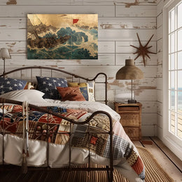 Dramatic Japanese Maritime Scene Poster: Adventure Awaits