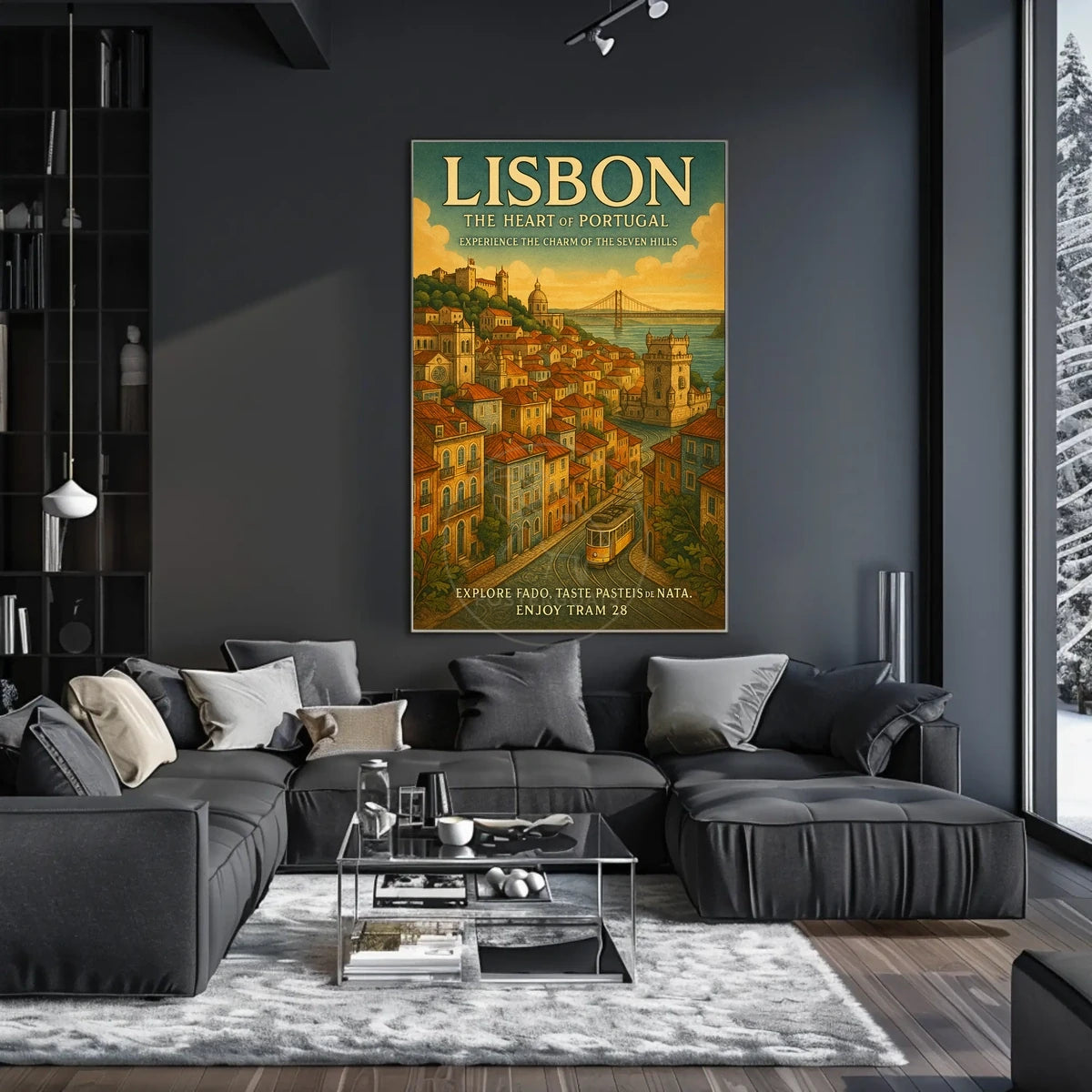 Lisbon's Vintage Charm: A Journey Through Travel Poster