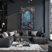 Ornate Botanical Frame Art: A Heritage Poster