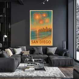 San Diego Fireworks Celebration Poster