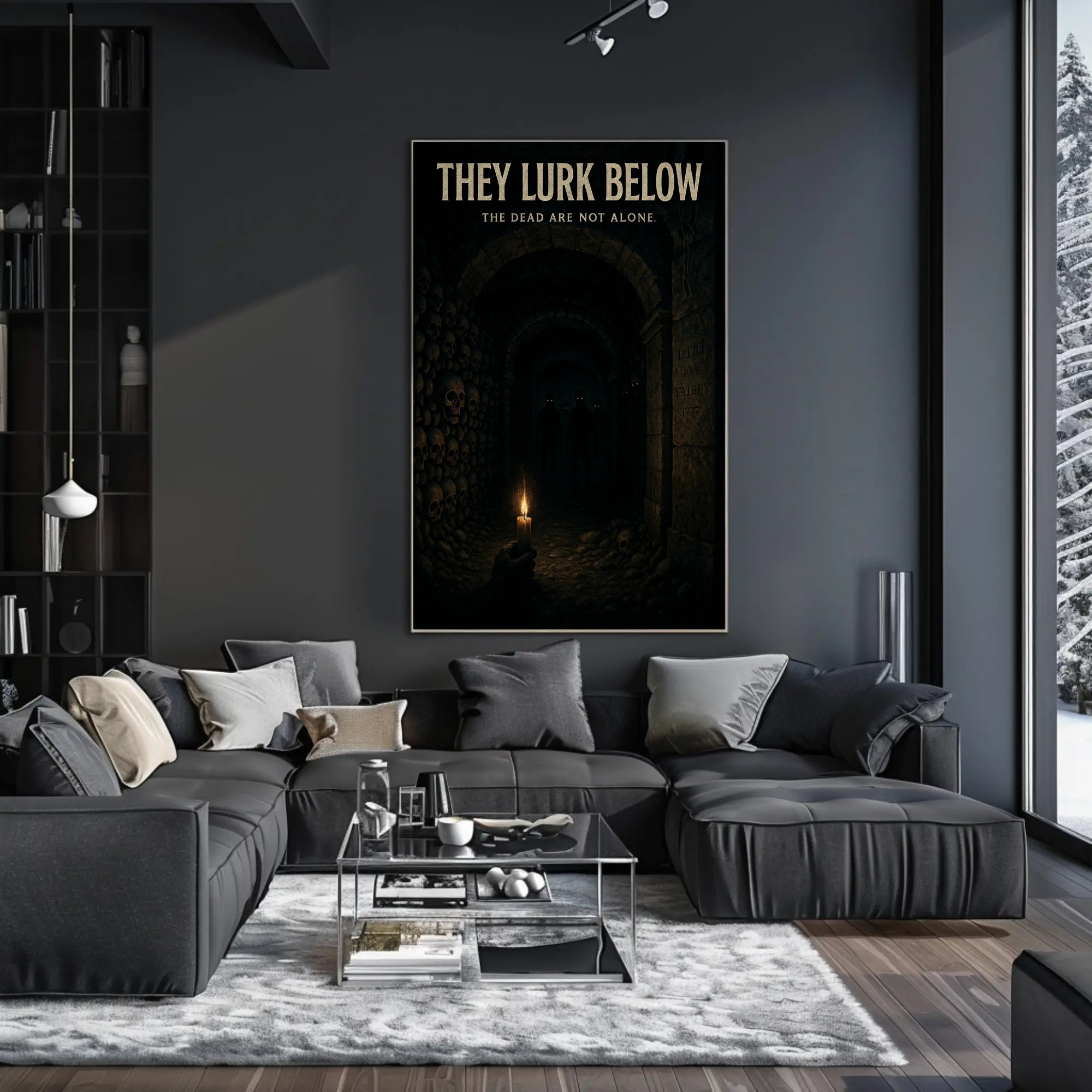 They Lurk Below Eerie Fantasy or Mythology Poster