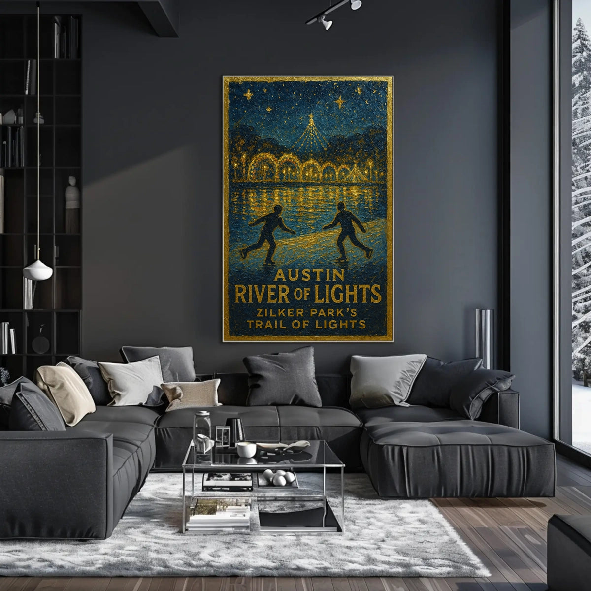 Austin River Of Lights Poster