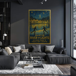 Austin River Of Lights Poster