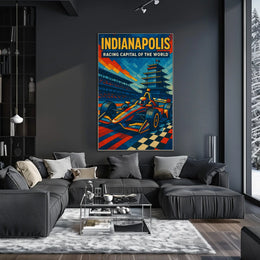 Indianapolis Racing Capital of the World Poster