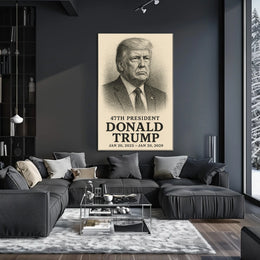 Donald Trump 47th President Pop Art Patriot Poster