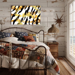 Abstract Gold and Black Art Poster
