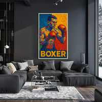 Vibrant Boxer Poster