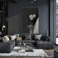 Classical Elegance with Decorative Column Artistic Poster PosterGoat