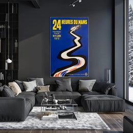 Vintage 24 Heures Du Mans 1972 Art Print