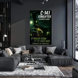 Lockheed C-141 Starlifter T-Tailed Titan Poster PosterGoat