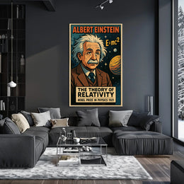 Einstein Relativity Cosmic Science Collector Poster