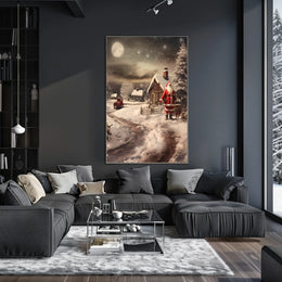 Winter Wonderland With Santa Poster