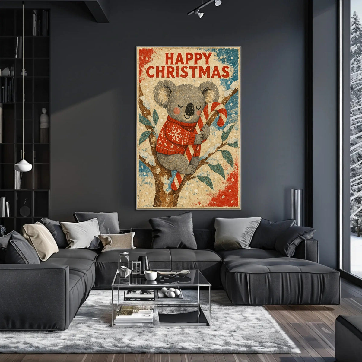 Happy Christmas Koala Poster