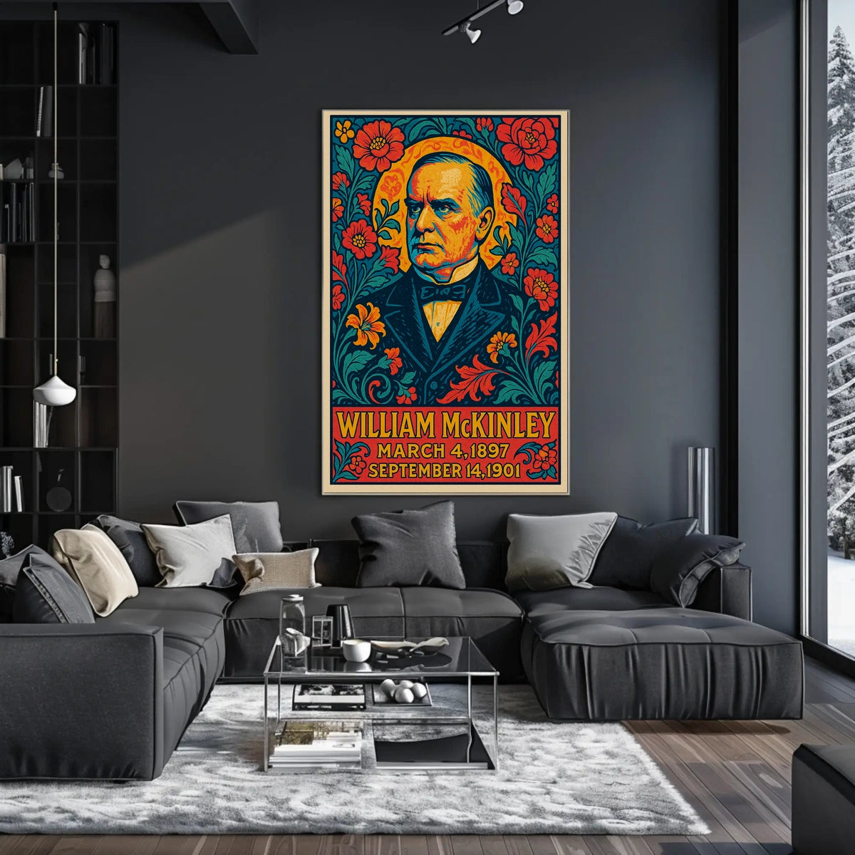 William McKinley Gift Vintage Presidential Tribute Poster