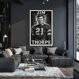 Jim Thorpe Legendary Athlete Poster