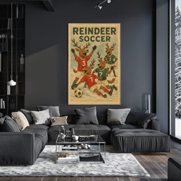 Reindeer Soccer Extravaganza Poster