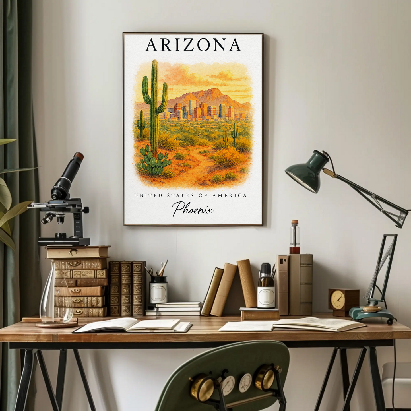Arizona, Phoenix Signature Series Vintage Travel Poster