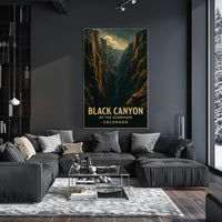 Black Canyon Gunnison Wanderlust Scenic Park Poster