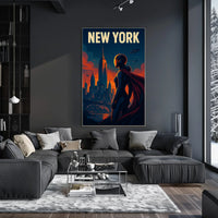 New York Futuristic Vision Poster