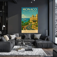 Monaco Jewel of the Mediterranean Poster