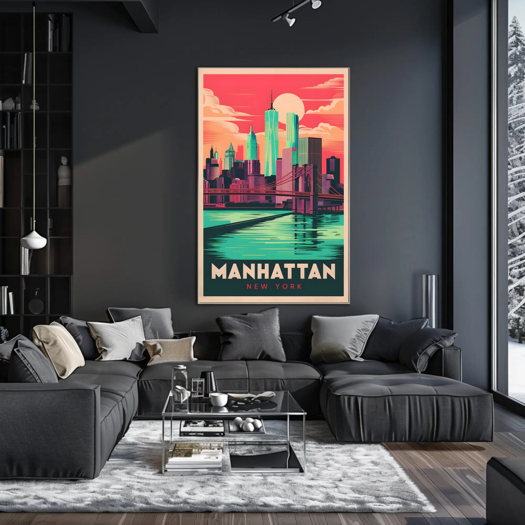 Manhattan Skyline Poster
