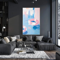 Abstract Summer Poster Pastel Wall Art Print