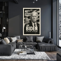 Joe Biden 46th President of the United States Digital Montaje Poster