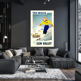 Sun Valley Winter Adventure Poster