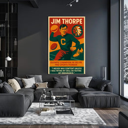Jim Thorpe Legendary Athlete Poster