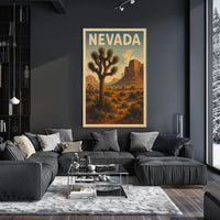 Nevada Desert Landscape Poster