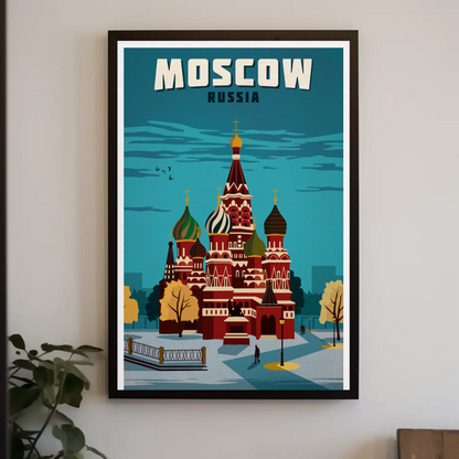 Moscow Travel Poster