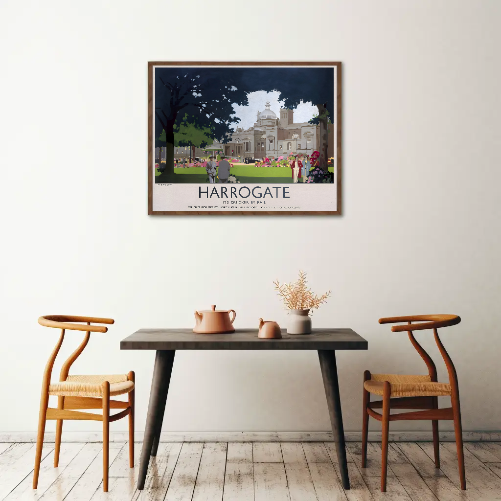 Harrogate - It's Quicker by Rail Poster