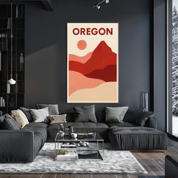 Oregon Landscape Art Poster