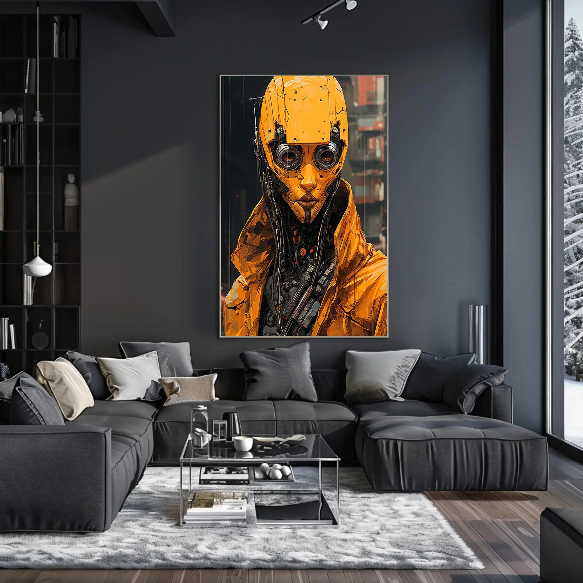 Futuristic Sentinel Poster PosterGoat