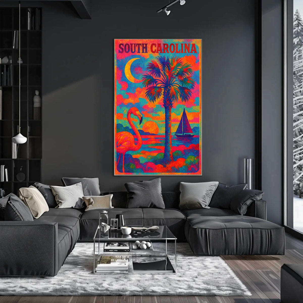 Vibrant South Carolina Poster