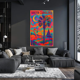 Vibrant South Carolina Poster