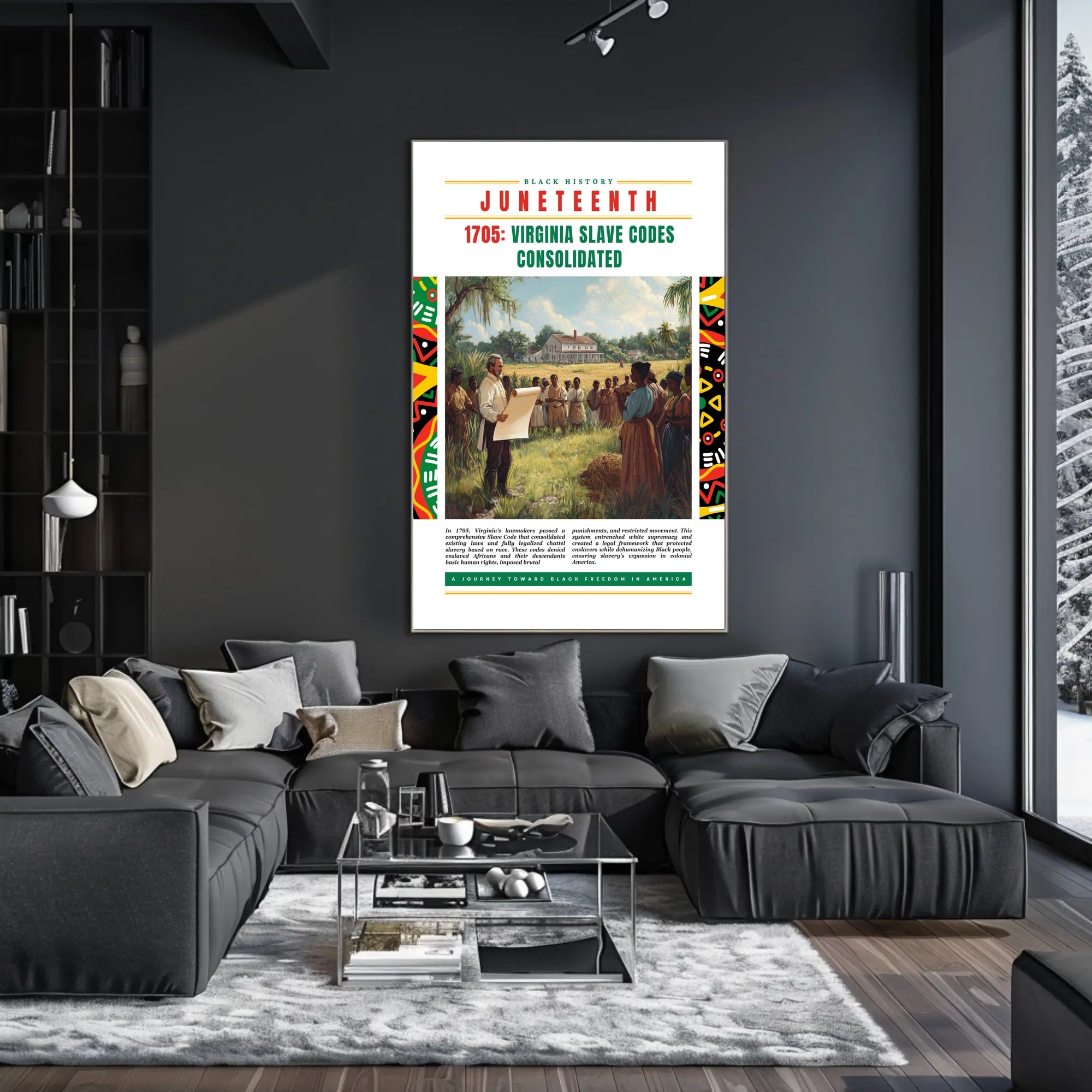 Juneteenth Commemorative Poster: Cultural or Heritage Poster