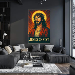 Jesus Christ Iconic Representation Poster