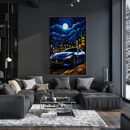 Starry Night Drive Poster PosterGoat