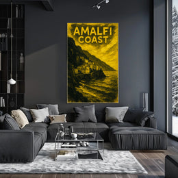 Amalfi Coast Poster Wall Art Coastal Decor Gallery Print
