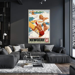 Newquay On The Cornish Coast Poster